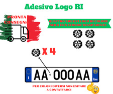 Adesivo Auto X4 Stemma Adesivo Logo Repubblica RI Stella Restauro Targa D'epoca 