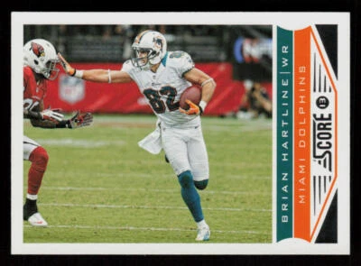 2013 Score #109 Brian Hartline Miami Dolphins Football Card - Image 1 of 2