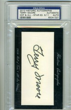TERRY MOORE Historic Autographs HOF & ALL STAR Edition PSA/DNA 2010 MINT 5/11