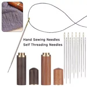 Needle Case Embroidery Sewing Tools Hand Sewing Needles Self Threading Needles - Picture 1 of 20