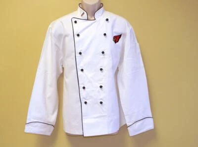 NFL ARIZONA CARDINALS Premium Chef Coat 100% Cotton M Size Football Chief Coat - Image 1 of 4