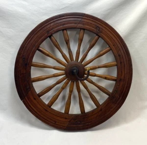 Antica ruota girevole sassone epoca 1800 decorazione casale (solo ruota) - Foto 1 di 7