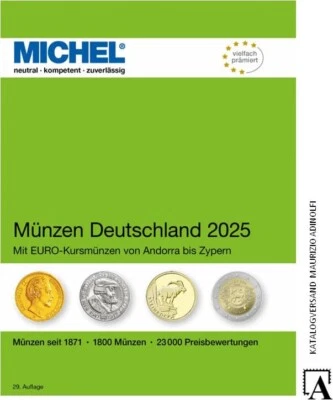 Michel Münzen Katalog Deutschland 2025 auch mit Euro-Münzen aller Länder NEU!