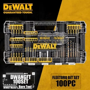 DEWALT FlexTorq 100pc Impact Driver Bit Set DWANGFT100SET ToughCase Screwdriver - Picture 1 of 6