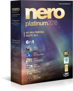 Nero 2018 Platinum CD DVD COPY WRITE READ VIDEO - Afbeelding 1 van 2