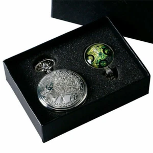 Black Dr. Who Theme Pocket Watch Quartz Gift Box Pendant Chain for Men Women - Picture 1 of 42