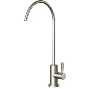 Stainless Steel 304 100% Lead-Free Kitchen Water Filter Faucet Brushed Finished - Picture 1 of 5