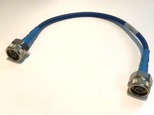 JUNFLON MWX221 N MALE TO N MALE 30CM LONG 18GHz TOP SPEC RF TEST CABLE fd5e19 - Picture 1 of 3