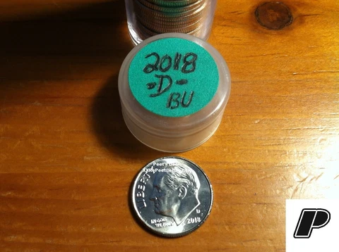 (1 Coin) 2018 D Roosevelt Dime 10 Cents from BU Bank Rolls - Denver - Mr_Peet Cover