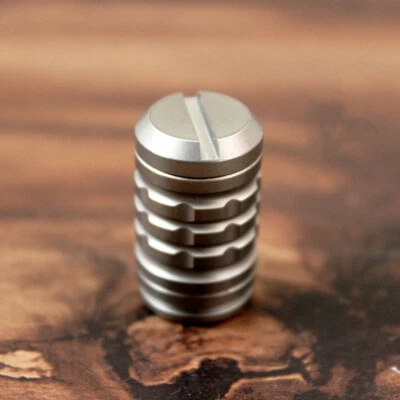 Titanium Alloy Lanyard End Knife Pendant Paracord Ending Rope Tail Rotate Pendan - Image 1 of 4