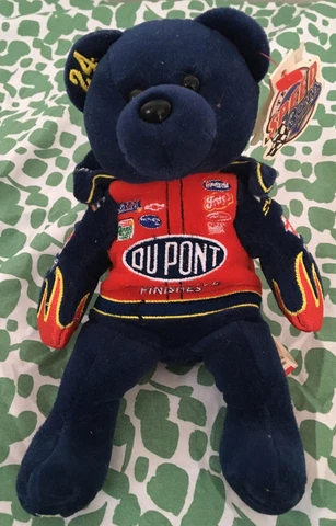 Jeff Gordon #24 Dupont Flame Jacket Racing Team Speed Bear Plushie Plush NASCAR Cover