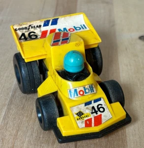 Vintage Goodyear FE Esso Mobil Gas Friction Race Car Toy #46 - WORN - Imagen 1 de 9