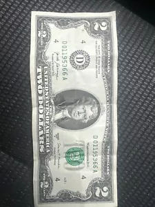 2017 a 2 dollar bill star - Picture 1 of 2
