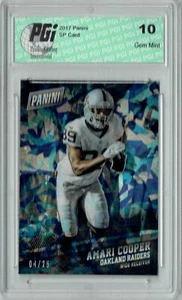 Amari Cooper 2017 Panini #24 Cracked Ice SP, Only 25 Made Card PGI 10 - Picture 1 of 1