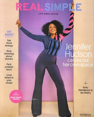 Real Simple Magazine Jennifer Hudson Smart Money Awards Recipes Fashion 2023 - Image 1 of 4