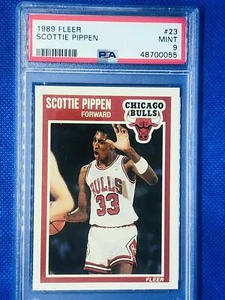 1989-90 Fleer #23 Scottie Pippen PSA Newly Graded Mint 9 🔥HOF Chicago Bulls - Picture 1 of 2