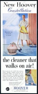 Aspiradora Hoover Constellation 1956 foto introductoria anuncio impreso vintage - Imagen 1 de 7