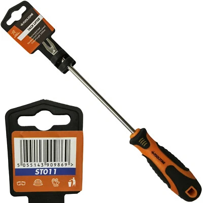 Tack Nail Lifter Remover / Pin Staple Removal Pry Bar Tool Soft Grip Handle