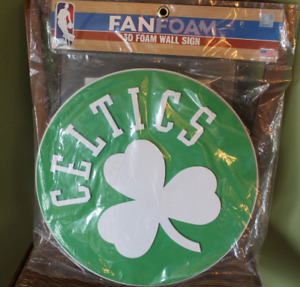 Boston Celtics 3D Fan Foam 14” Logo Wall Sign Sealed Brand New