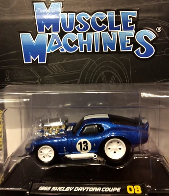 1965 Shelby Daytona Coupe #13 Blue Metallic White Stripes 1/64 Diecast - - Image 1 of 2