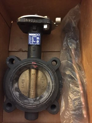 NIBCO 3 INCH LUG STYLE BUTTERFLY VALVE LD-2000-3 200 PSI - Image 1 of 4