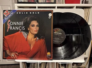Connie Francis Solid Gold 2X Vinyl LP - 1987 Compilation - EX/VG+ - Picture 1 of 8