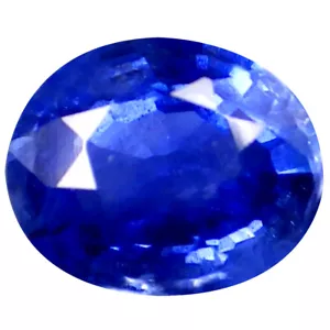0,35 ct prächtiges ovales (4 x 4 mm) beheiztes Ceylon - Sri Lanka blauer Saphir - Bild 1 von 1