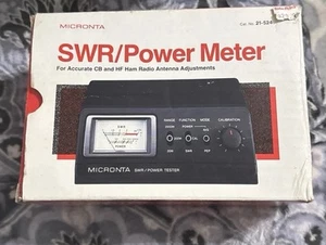 Radio Shack SWR Power Meter 21-524 CB And HF Ham Radio Antenna Adjustments NOS - Zdjęcie 1 z 7