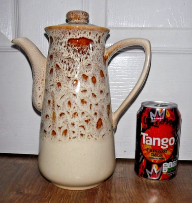 Vintage Fosters Pottery Light Honeycomb Coffee Pot ~ 9.5" Tall 1.25L ~ Excellent - Image 1 of 4