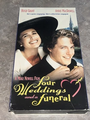 Four Weddings and a Funeral, Hugh Grant, Andie MacDowell (VHS, 1994) **TESTED** - Image 1 of 4