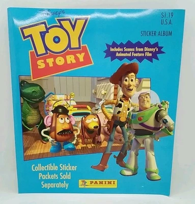 Álbum de Adesivos Disney Toy Story Panini 32 páginas 1995 - Perfeito, Nunca Usado! - Imagem 1 de 4