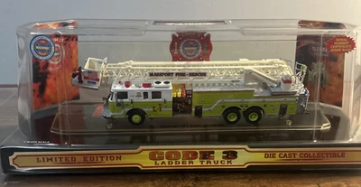 Code 3 Collectibles #12911 Massport Fire-Rescue L-1 Pierce Platform Ladder New - Image 1 of 4