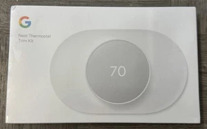 3pc Google Nest Thermostat Trim Kit (Snow/White) GZZN7/GA01837-US (NEW/SEALED) - Picture 1 of 4