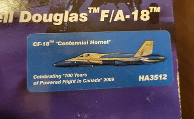 Rare Hobby Master HA3512 McDonnell Douglas CF-18 "100 Years of Flight" Blue/Gold - Image 1 of 4