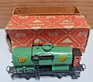 VAGÓN DE CARGA VINTAGE MARKLIN 314 BP AÑOS 50 3 RIELES HO - Imagen 1 de 5
