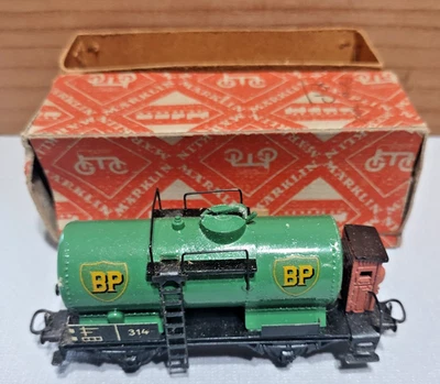 VINTAGE MARKLIN 314 BP  FREIGHT CAR 1950'S 3 RAIL HO - Image 1 of 4