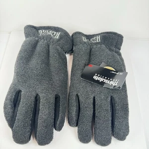 Duluth Trading Thinsulate Deerskin Fleece Gloves XL NWT Charcoal Insulated 3M - Picture 1 of 14