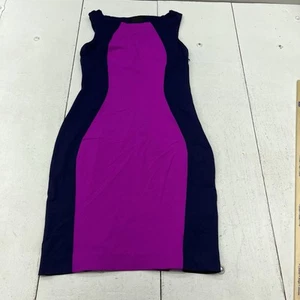 Cynthia Rowley Purple Colorblock Sheath Sleeveless Dress Womens Size Small - Picture 1 of 6