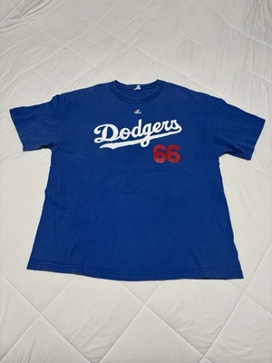 Majestic Los Angeles Dodgers Player Jersey T-Shirt Size XL #66 Viva Puig Cuba LA - Image 1 of 4