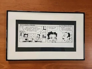 Original Vintage Illustration Art BETTY BOOP  & FRIENDS Walker Brothers Cartoon  - Picture 1 of 10
