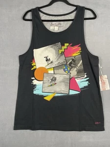 toddland “COWABUNGA” surfing cow tanktop size M black New with tags - Picture 1 of 4