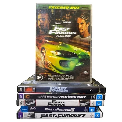 Fast & Furious DVD Movie Lot x 6 Films Blu-ray DVD Vin Diesel Paul Walker Action - Image 1 of 4