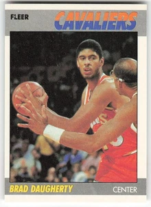 1987-88 Fleer #25 Brad Daugherty BASKETBALL Cleveland Cavaliers - Picture 1 of 2