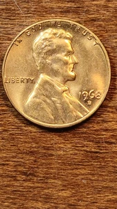 1968 D Over D Lincoln Wheat Cent DDO. RARE RED BEAUTY. NICE EYE APPEAL. - Picture 1 of 8