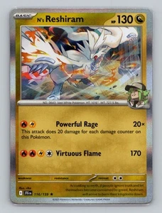 N's Reshiram #116/159 Holo Rare Journey Together JTG EN Pokemon Scarlet & Violet - Picture 1 of 2