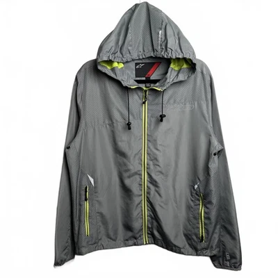 Vintage Alpinestars gray gorpcore hiking rain zip hoodie M - Image 1 of 4