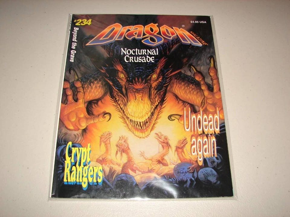 Dragon Magazine #234 - “Crypt Rangers, Nocturnal Crusade, Undead Again” Foto 1 de 1