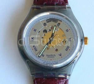 Swatch Automatic 1991 - SAM100 - RUBIN - New - Picture 1 of 2