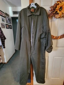 Vintage Walls Blizzard Pruf Lined Insulated Jumpsuit Men's XXL Coveralls Green - Picture 1 of 18