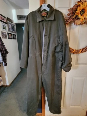 Vintage Walls Blizzard Pruf Lined Insulated Jumpsuit Men's XXL Coveralls Green - Image 1 of 4